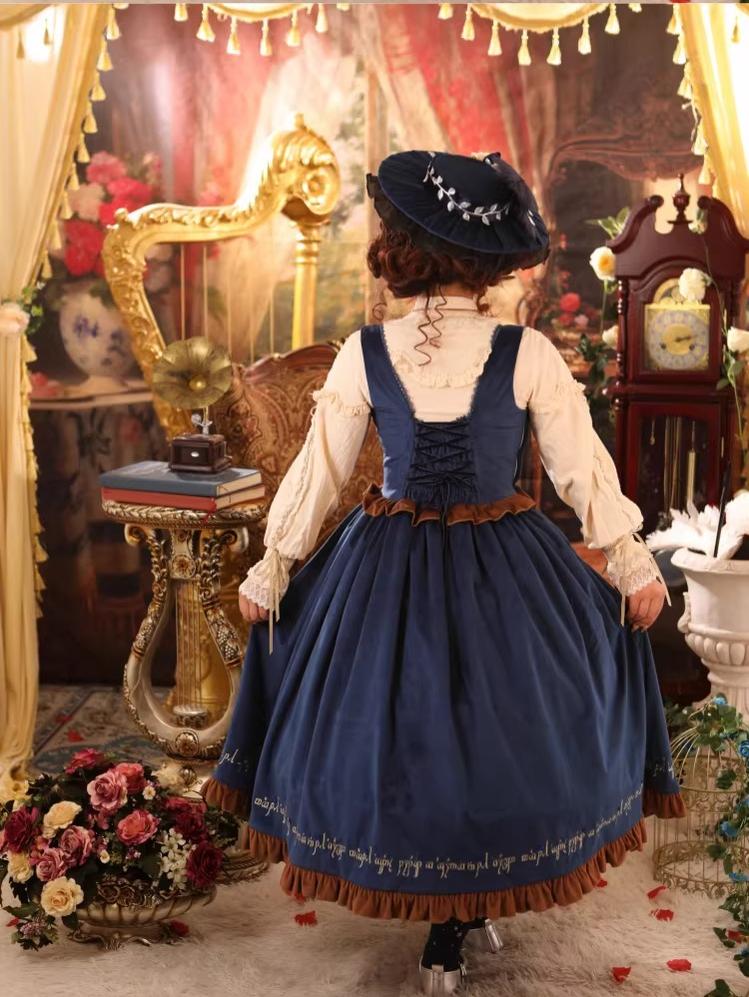 Twin Trees' Celestial Glow - Classic Lolita Bust-Supporting JSK, Plus Size - Image 24