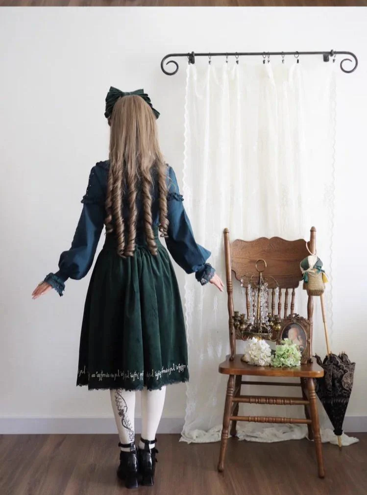 Twin Trees' Celestial Glow - Classic Lolita Bust-Supporting JSK, Plus Size - Image 32