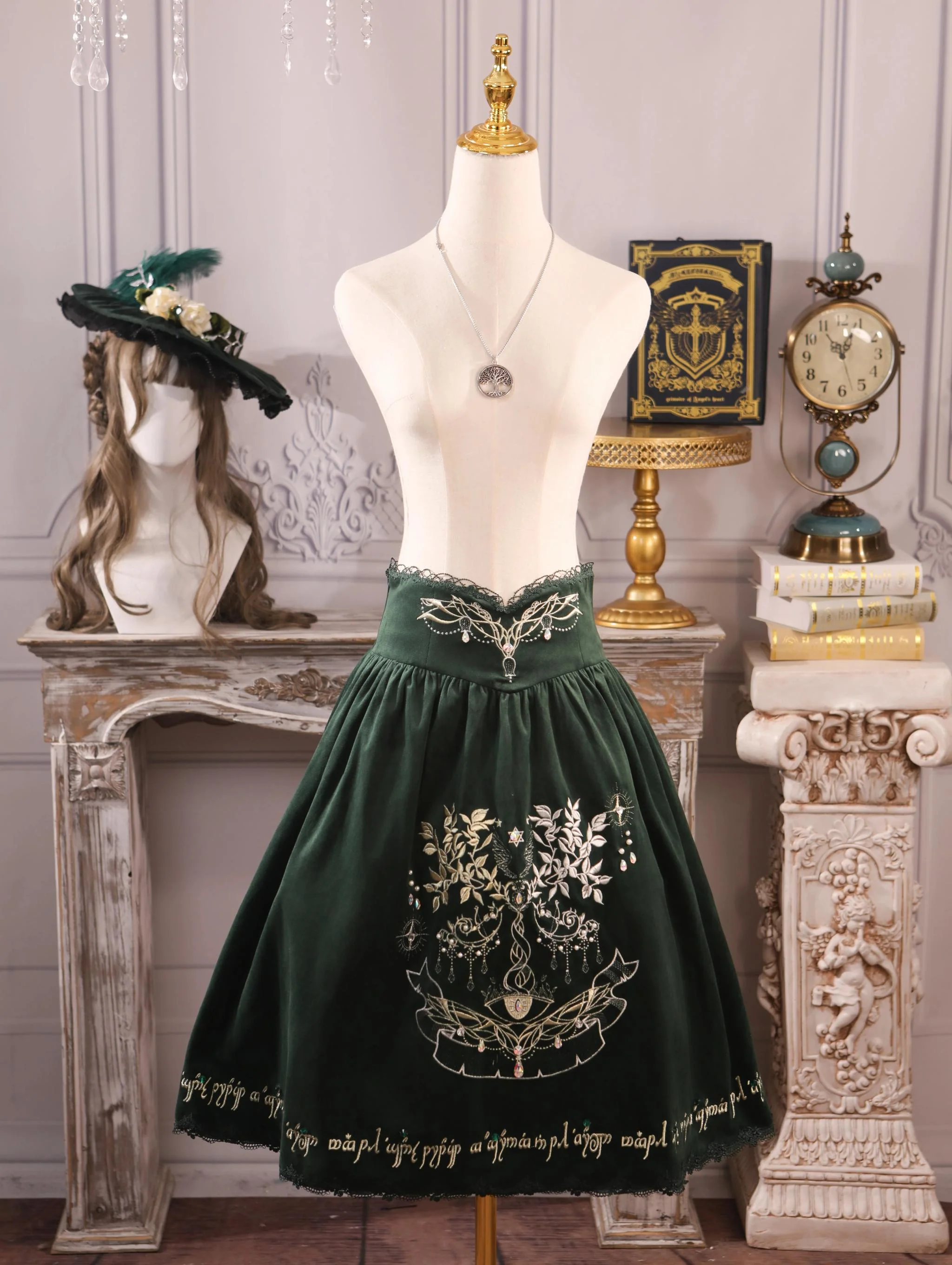 Twin Trees' Celestial Glow - Classic Lolita Bust-Supporting JSK, Plus Size - Image 40