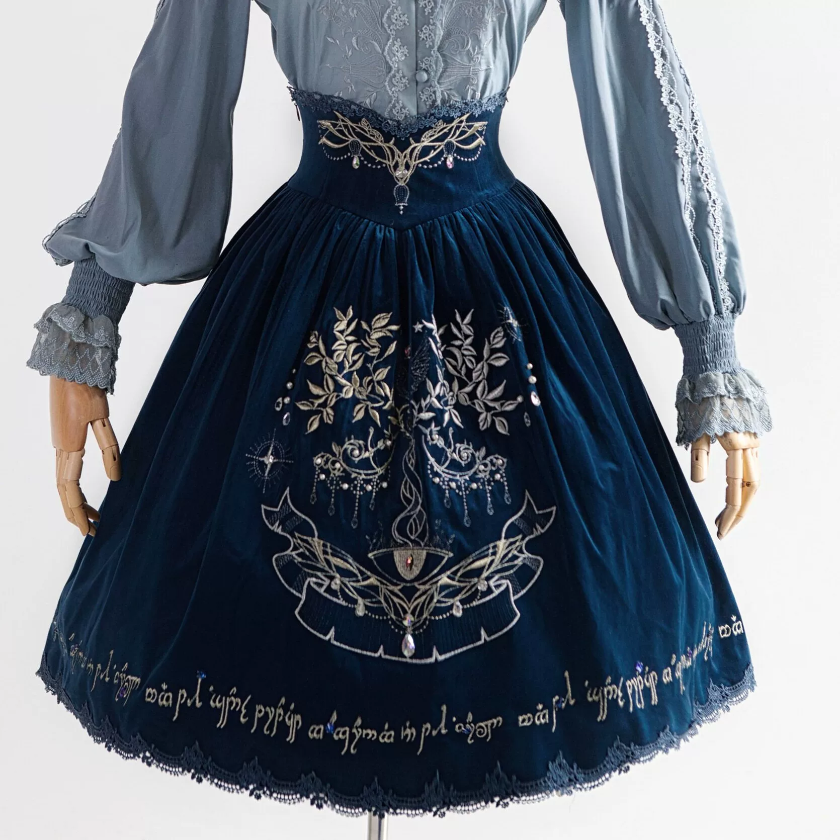 Twin Trees' Celestial Glow - Classic Lolita Bust-Supporting JSK, Plus Size - Image 41