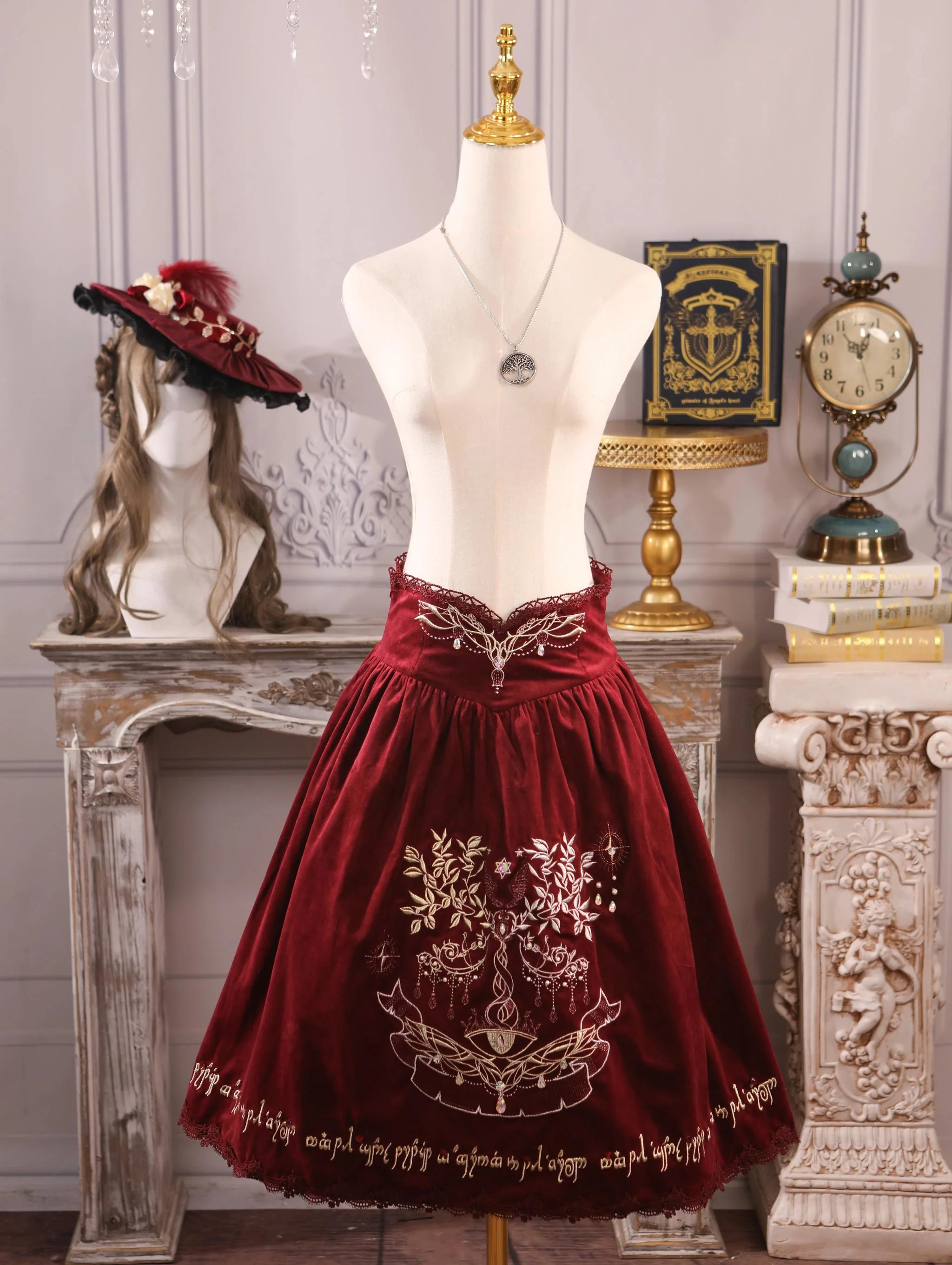 Twin Trees' Celestial Glow - Classic Lolita Bust-Supporting JSK, Plus Size - Image 42