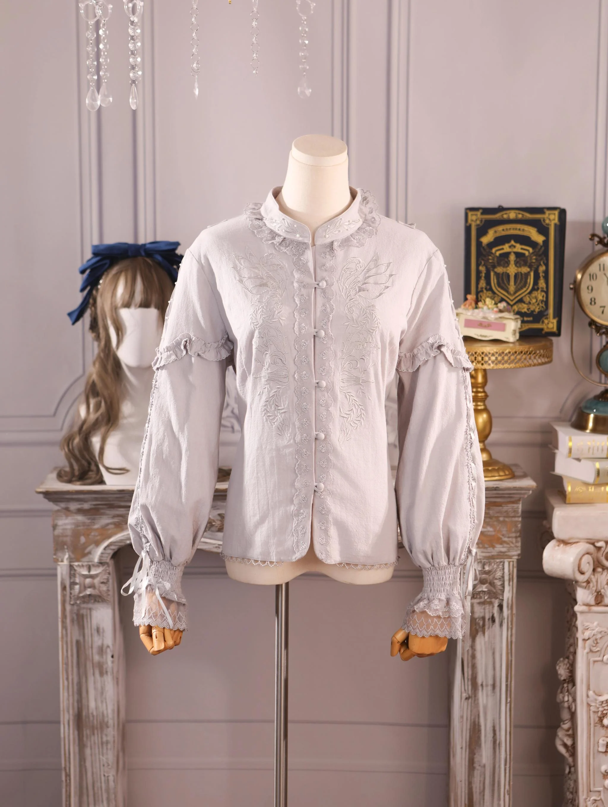 Twin Trees' Celestial Glow - Classic Lolita Bust-Supporting JSK, Plus Size - Image 43