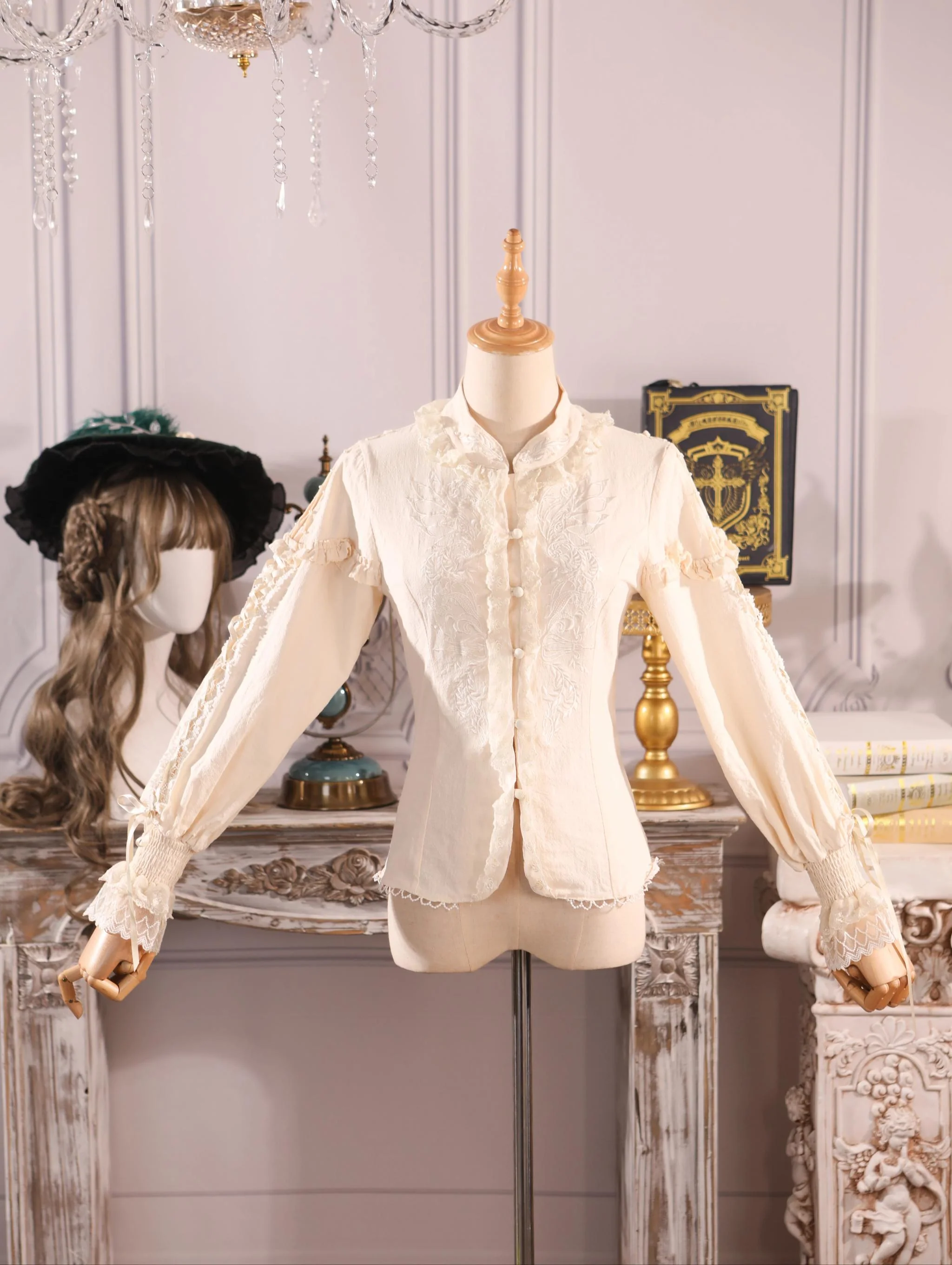 Twin Trees' Celestial Glow - Classic Lolita Bust-Supporting JSK, Plus Size - Image 44