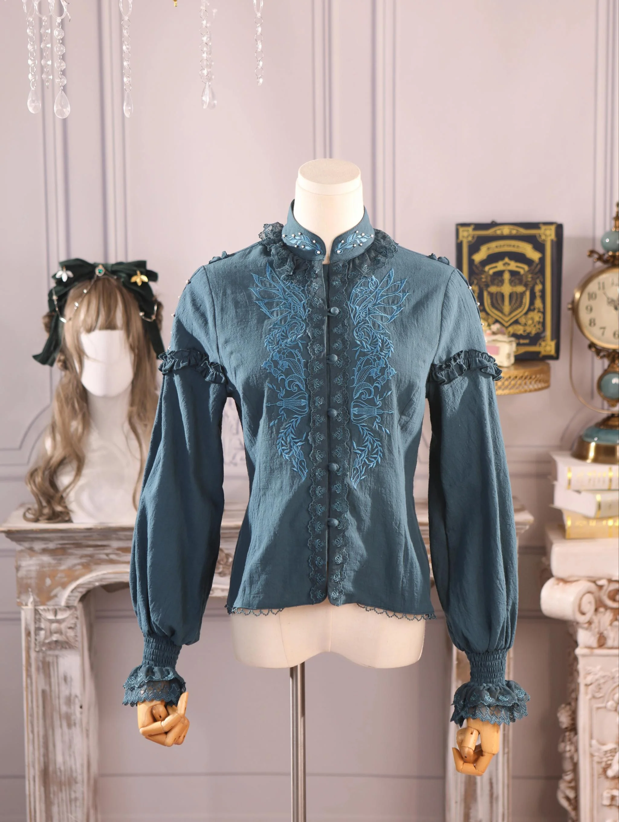 Twin Trees' Celestial Glow - Classic Lolita Bust-Supporting JSK, Plus Size - Image 45