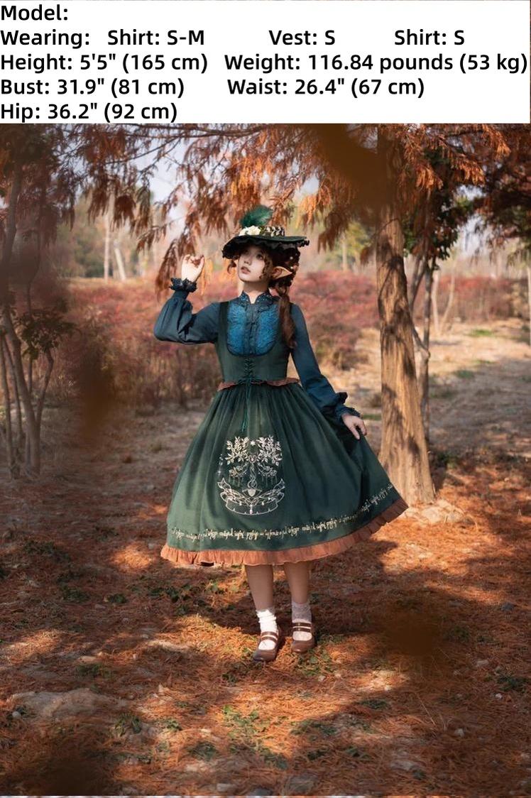 Twin Trees' Celestial Glow - Classic Lolita Bust-Supporting JSK, Plus Size - Image 9