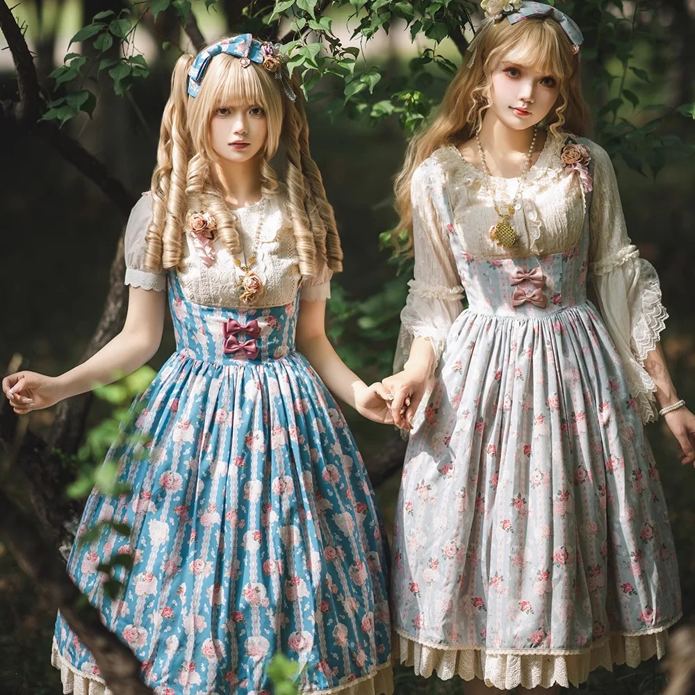 Lilyka Garden - Classic Lolita Headdress and Necklace Brooch Bow Trailing - Image 31