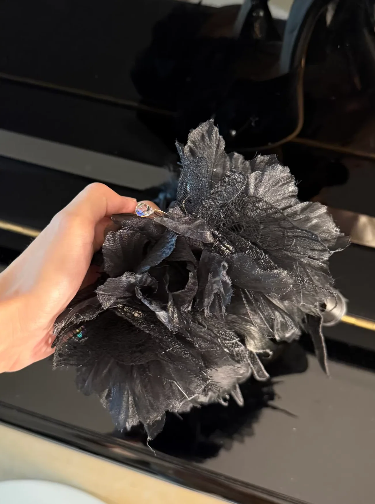Feather Spirit - Classic Lolita Heel Shoes, Feather Decoration - Image 10