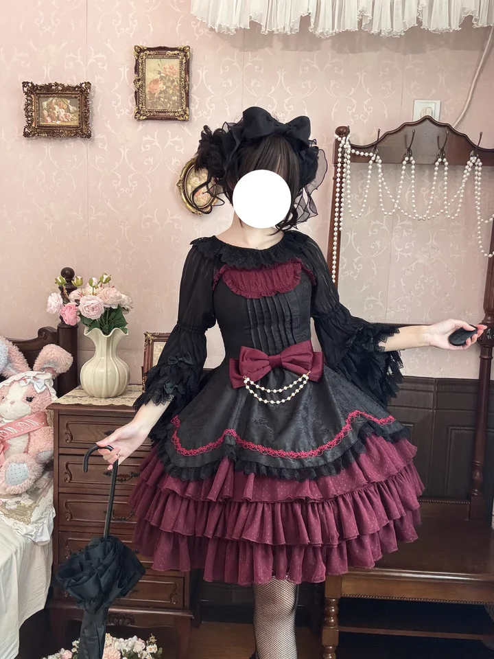 Pearl Box - Classic Lolita JSK, Bustle Back Hem - Image 13