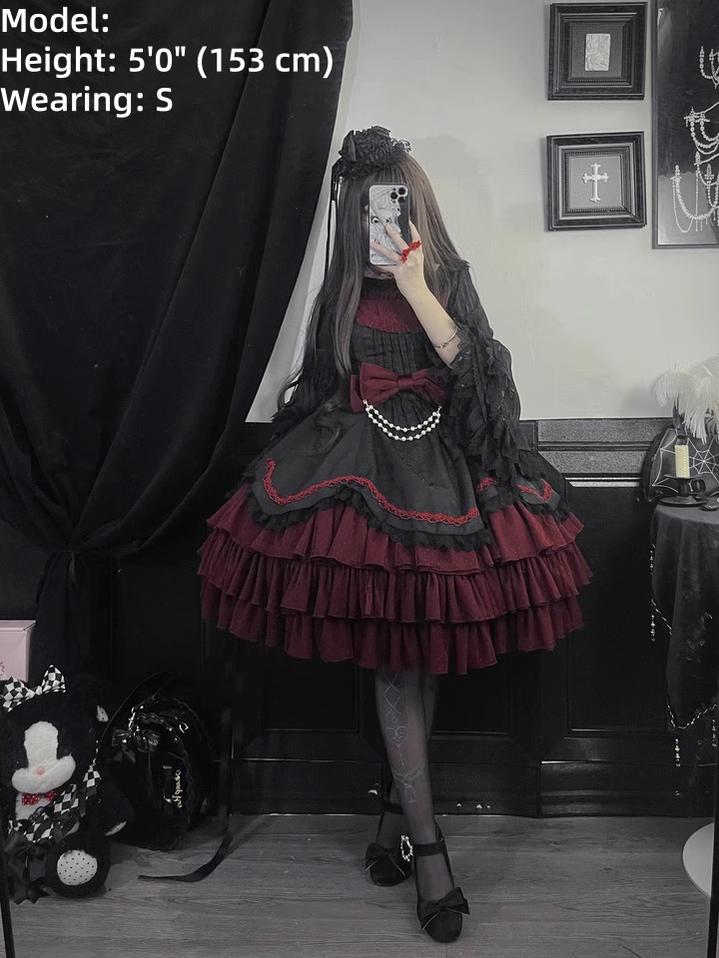 Pearl Box - Classic Lolita JSK, Bustle Back Hem - Image 14
