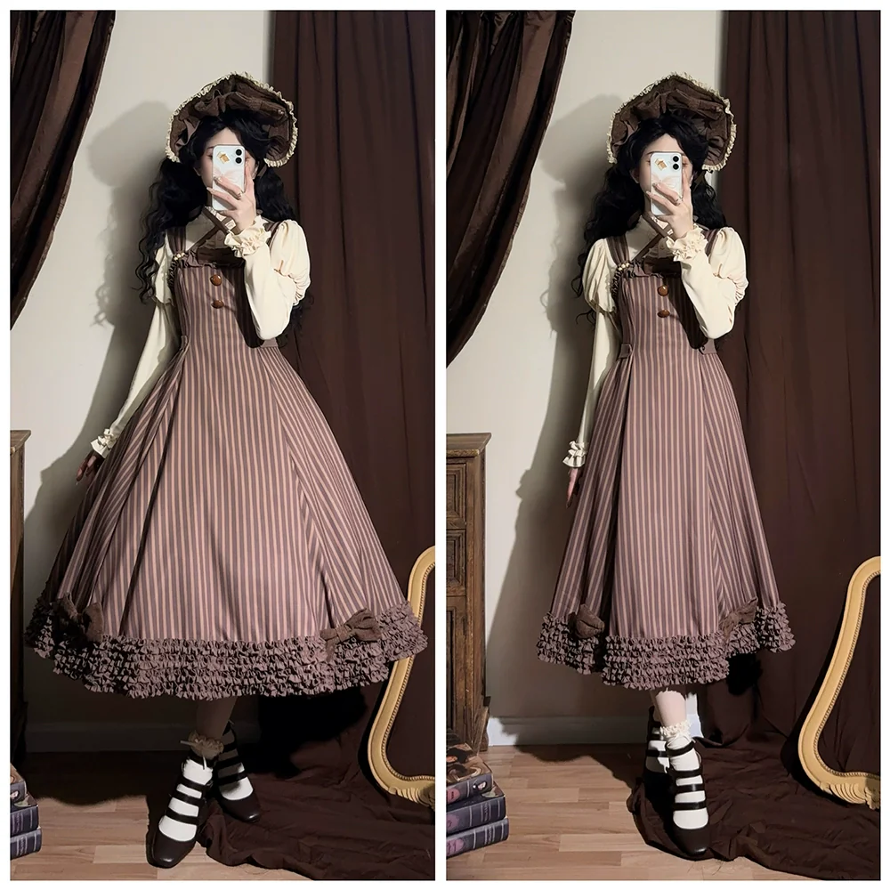 Classic Lolita JSK Customized Stripe Lolita Dress - Image 28