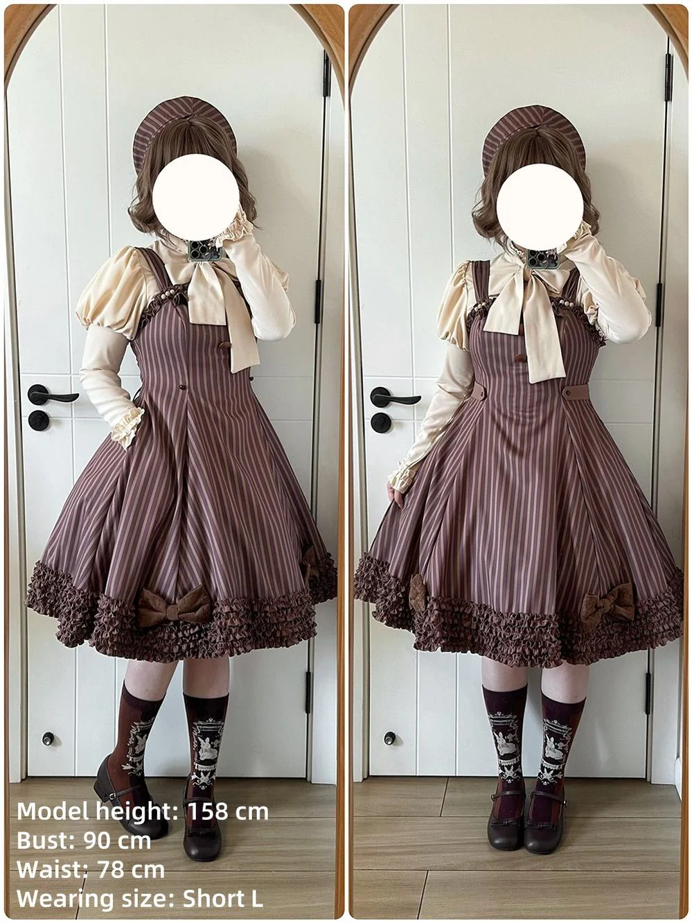 Classic Lolita JSK Customized Stripe Lolita Dress - Image 29