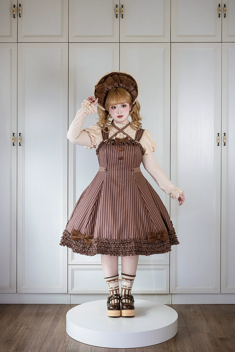 Classic Lolita JSK Customized Stripe Lolita Dress - Image 33