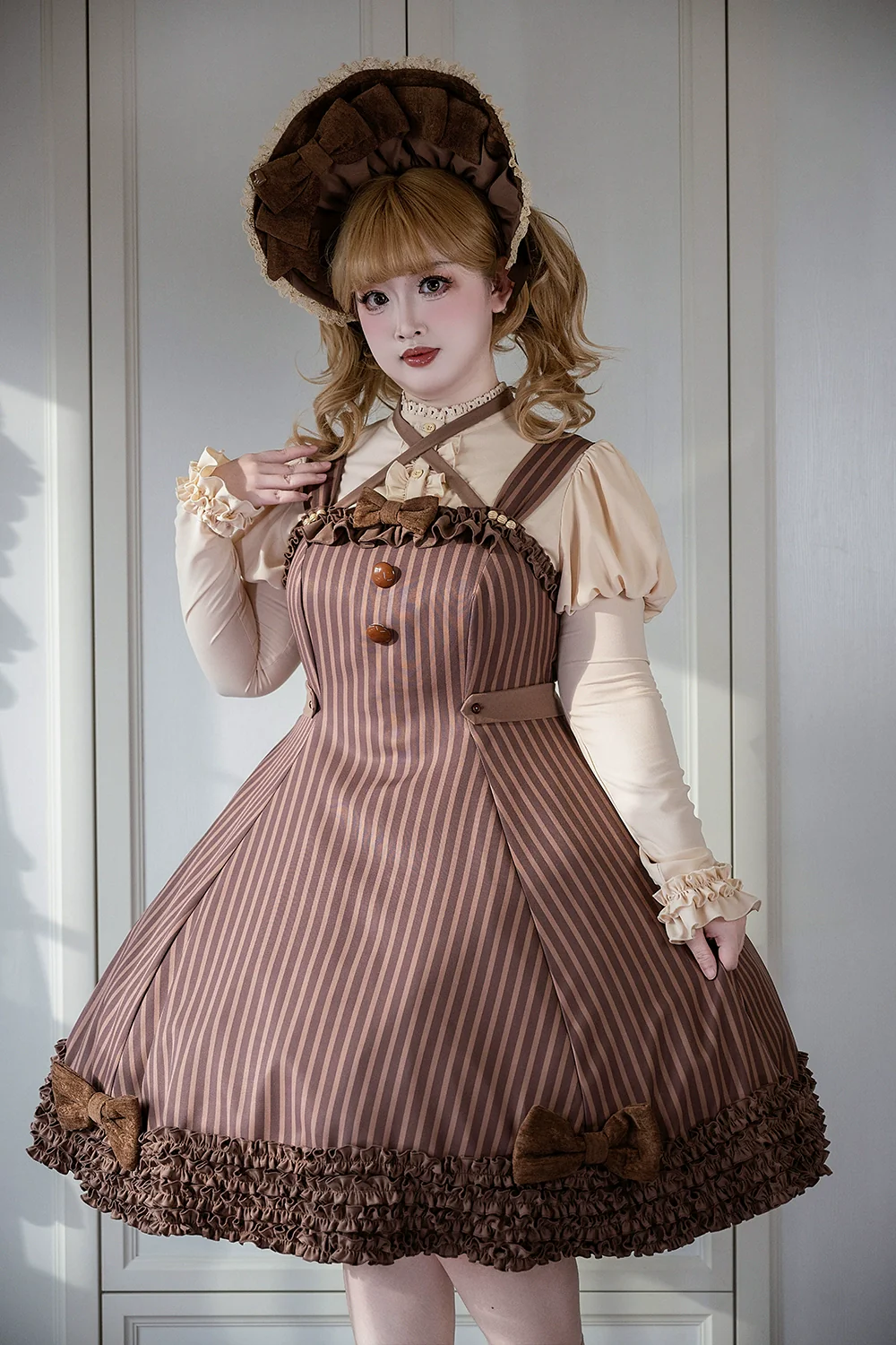 Classic Lolita JSK Customized Stripe Lolita Dress - Image 35