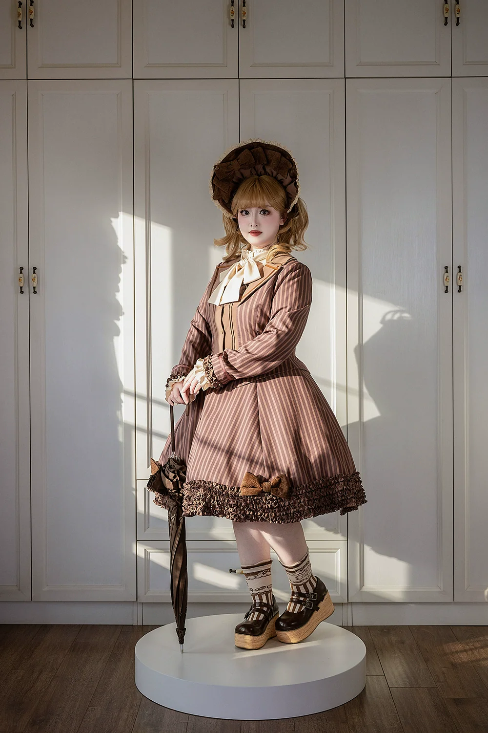 Classic Lolita JSK Customized Stripe Lolita Dress - Image 36