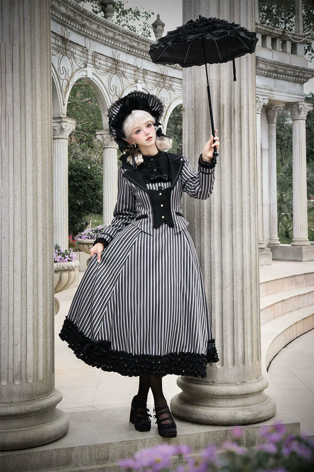 Classic Lolita JSK Customized Stripe Lolita Dress - Image 40