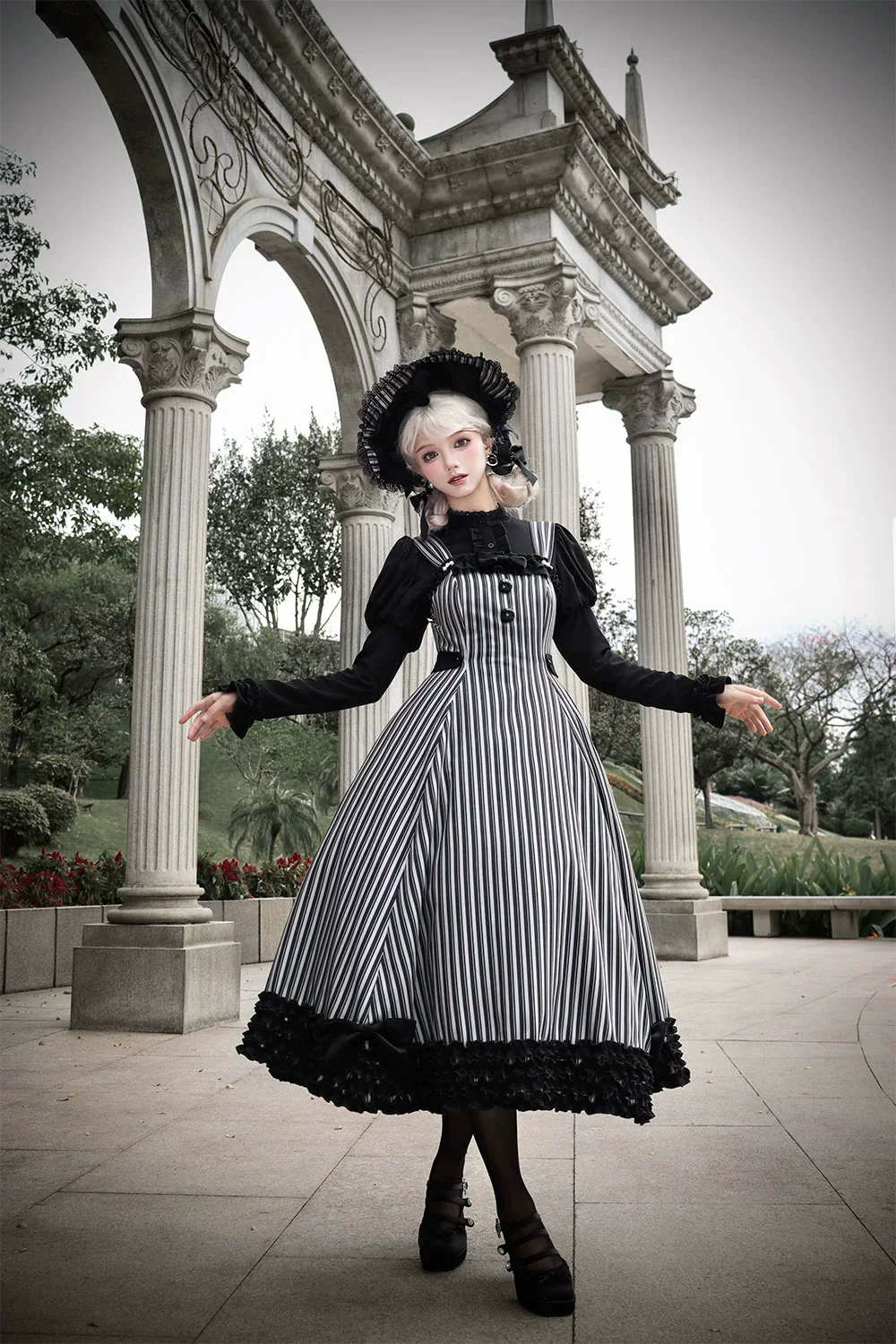 Classic Lolita JSK Customized Stripe Lolita Dress - Image 41