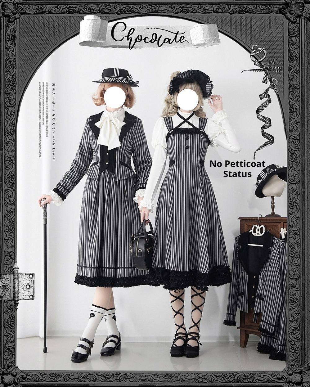Classic Lolita JSK Customized Stripe Lolita Dress - Image 43