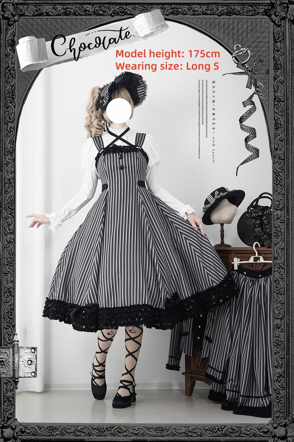 Classic Lolita JSK Customized Stripe Lolita Dress - Image 44