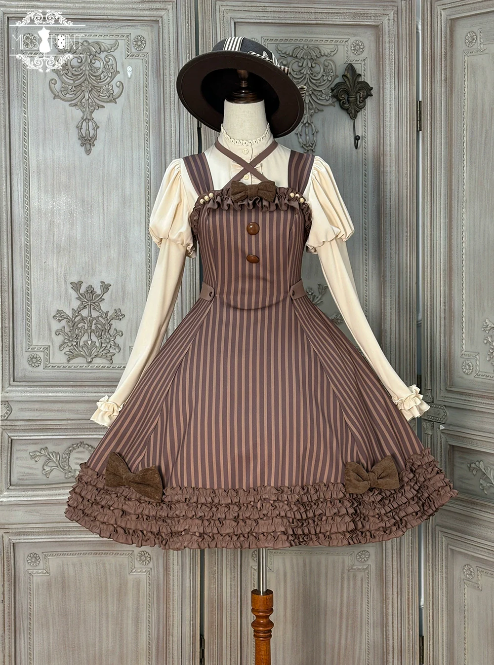 Classic Lolita JSK Customized Stripe Lolita Dress - Image 60