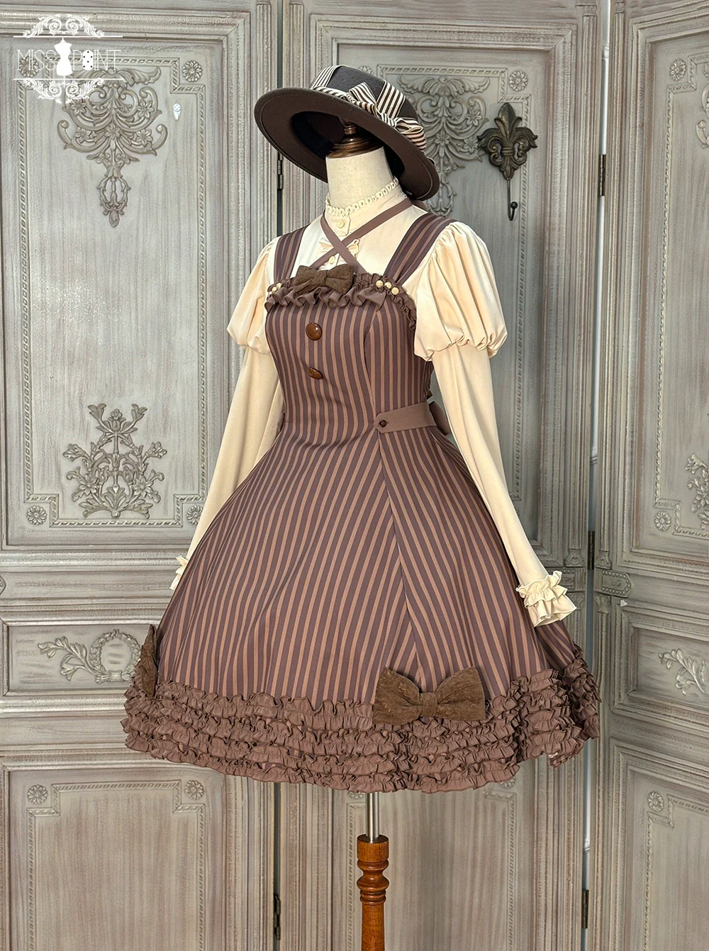 Classic Lolita JSK Customized Stripe Lolita Dress - Image 61