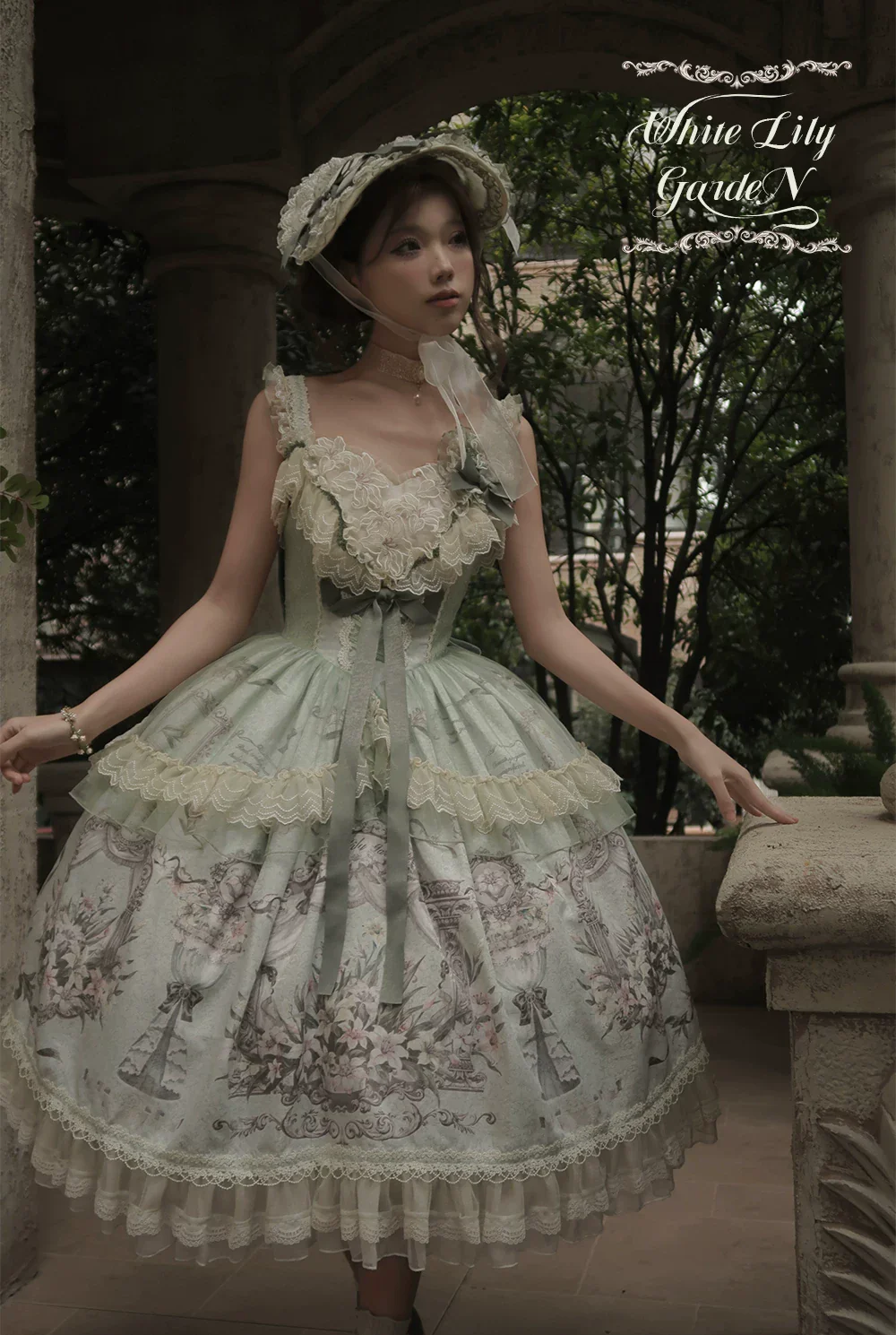 Lily Maiden - Classic Lolita JSK Dress, Lily Embroidery - Image 10