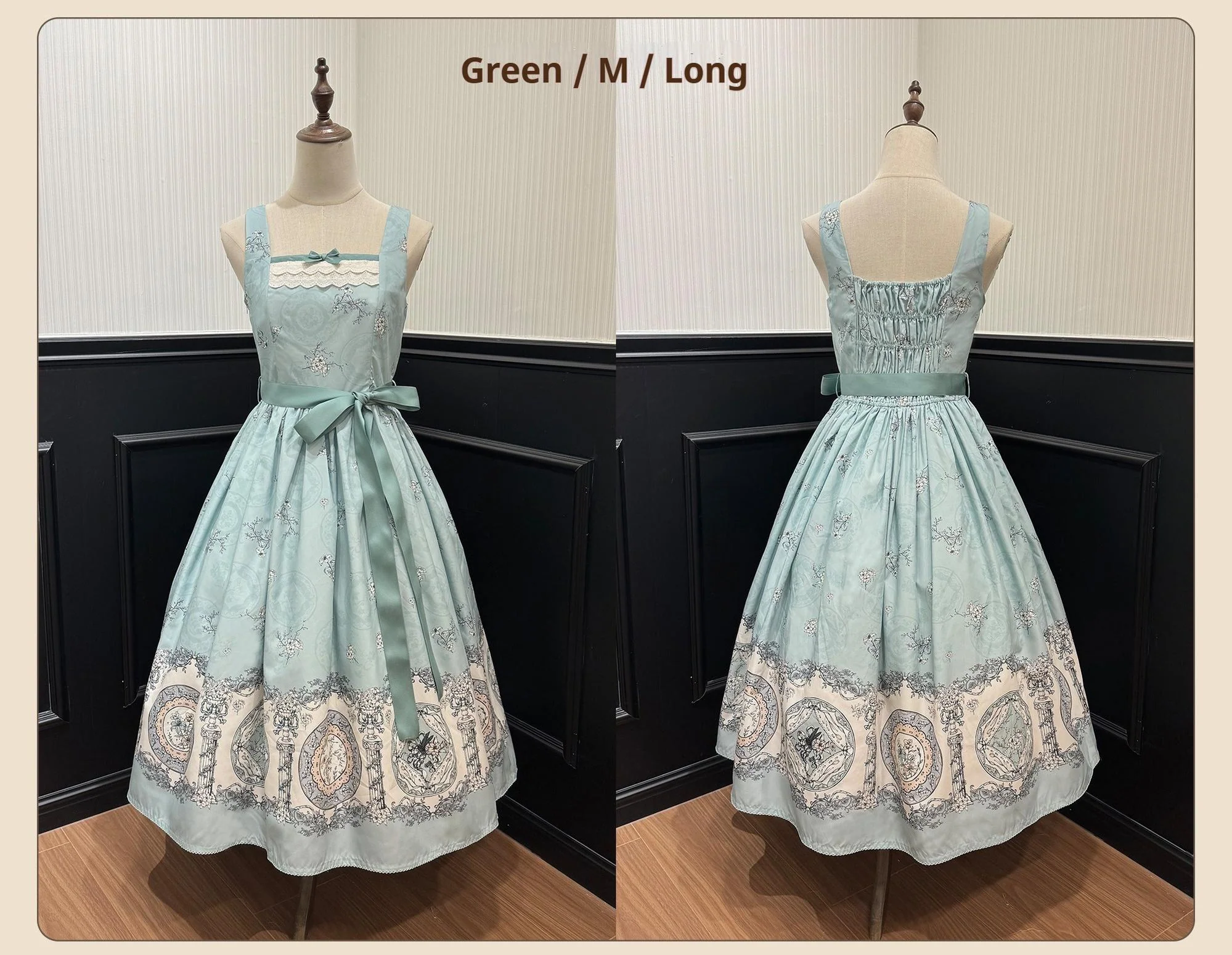 Small Porcelain Plate - Classic Lolita JSK Printed Dress - Image 5