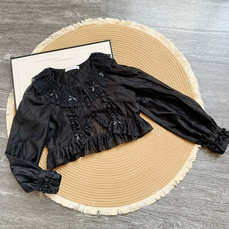 With PUJI - Letter and Poetry - Classic Lolita JSK Suit Four-tiered Twins Dress - Image 32