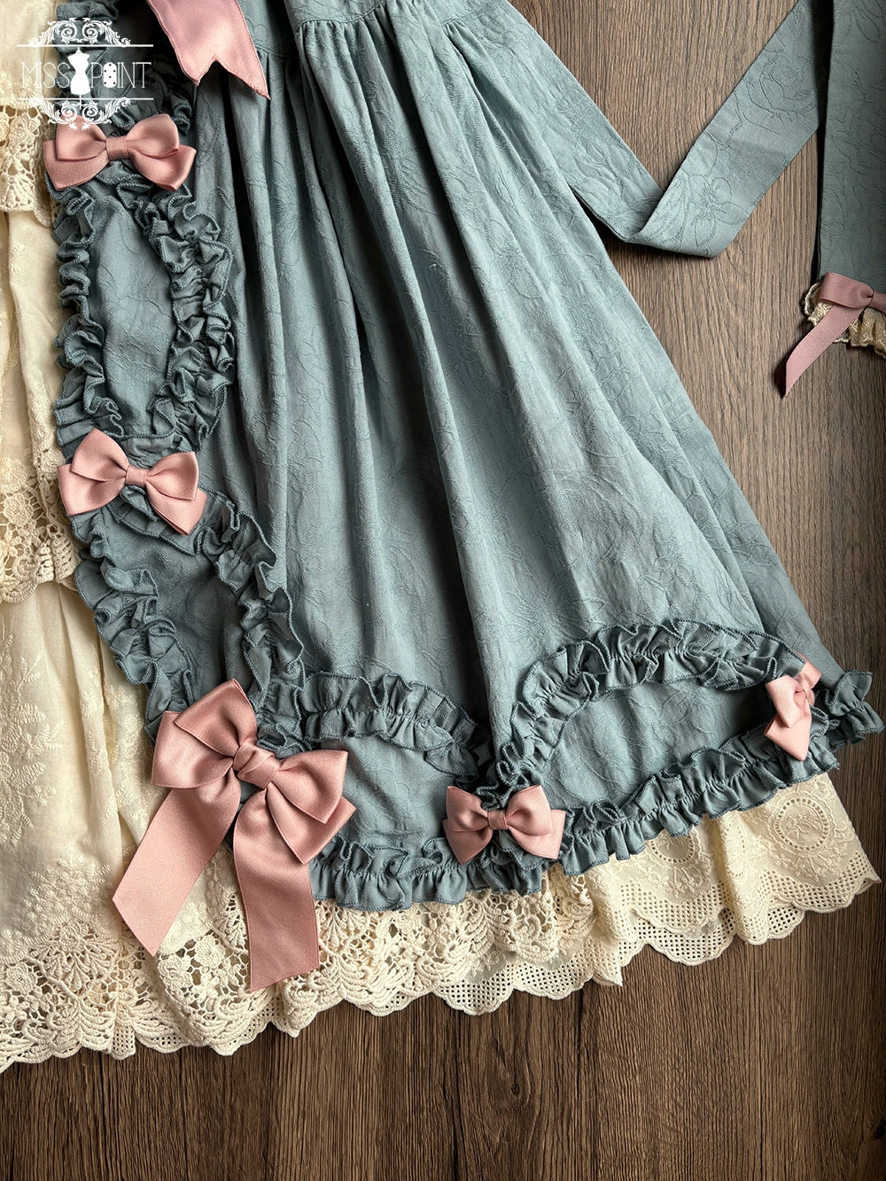 Lilyka Garden - Classic Lolita OP Dress Set Elegant Floral Wall Princess Sleeve - Image 154