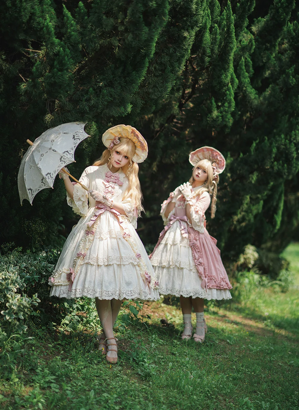 Lilyka Garden - Classic Lolita OP Dress Set Elegant Floral Wall Princess Sleeve - Image 77