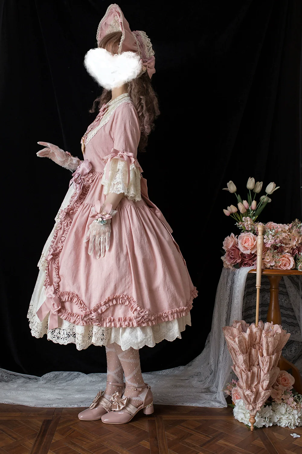 Lilyka Garden - Classic Lolita OP Dress Set Elegant Floral Wall Princess Sleeve - Image 93