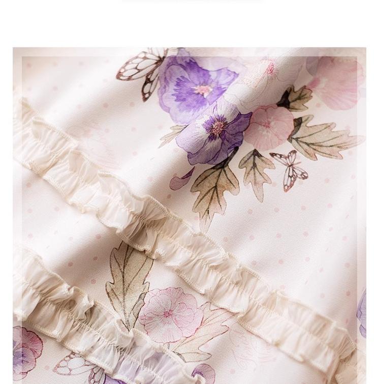 Forest Basket - Classic Lolita OP Dress Floral Print - Image 23