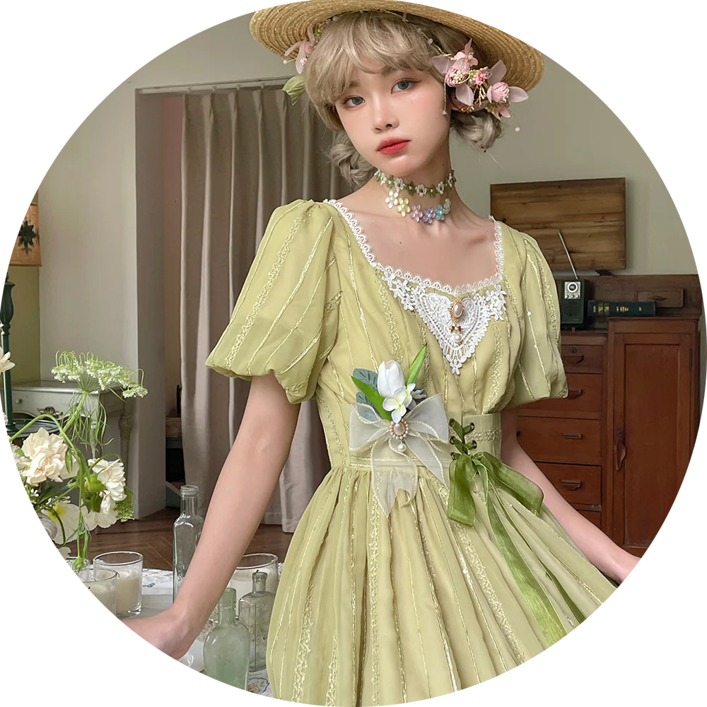 Tulip - Classic Lolita OP Dress Short Sleeve Dress Multicolors - Image 62