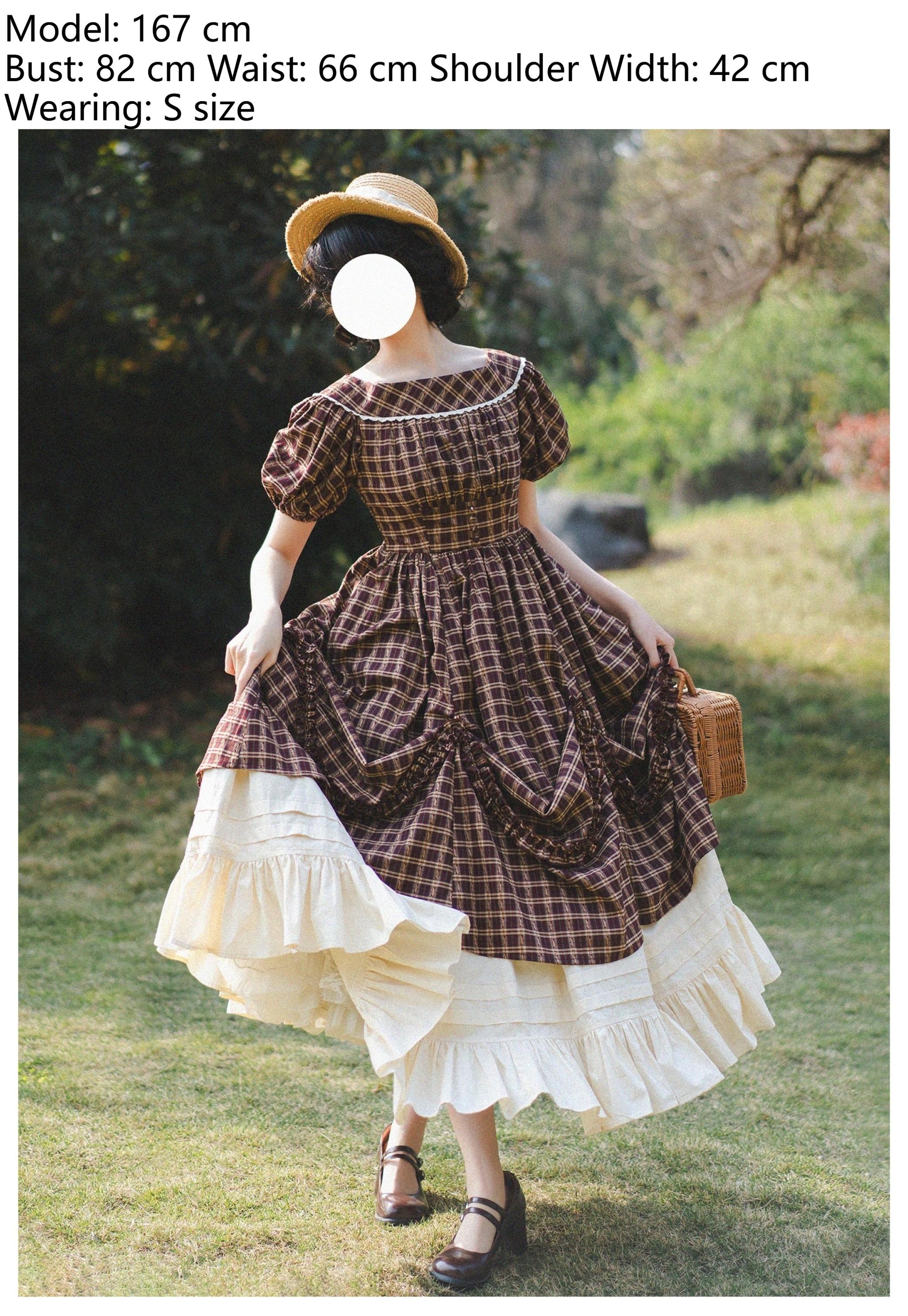 Forest Picnic - Classic Lolita OP Dress with Off-Shoulder and Lifting Hem - Image 21