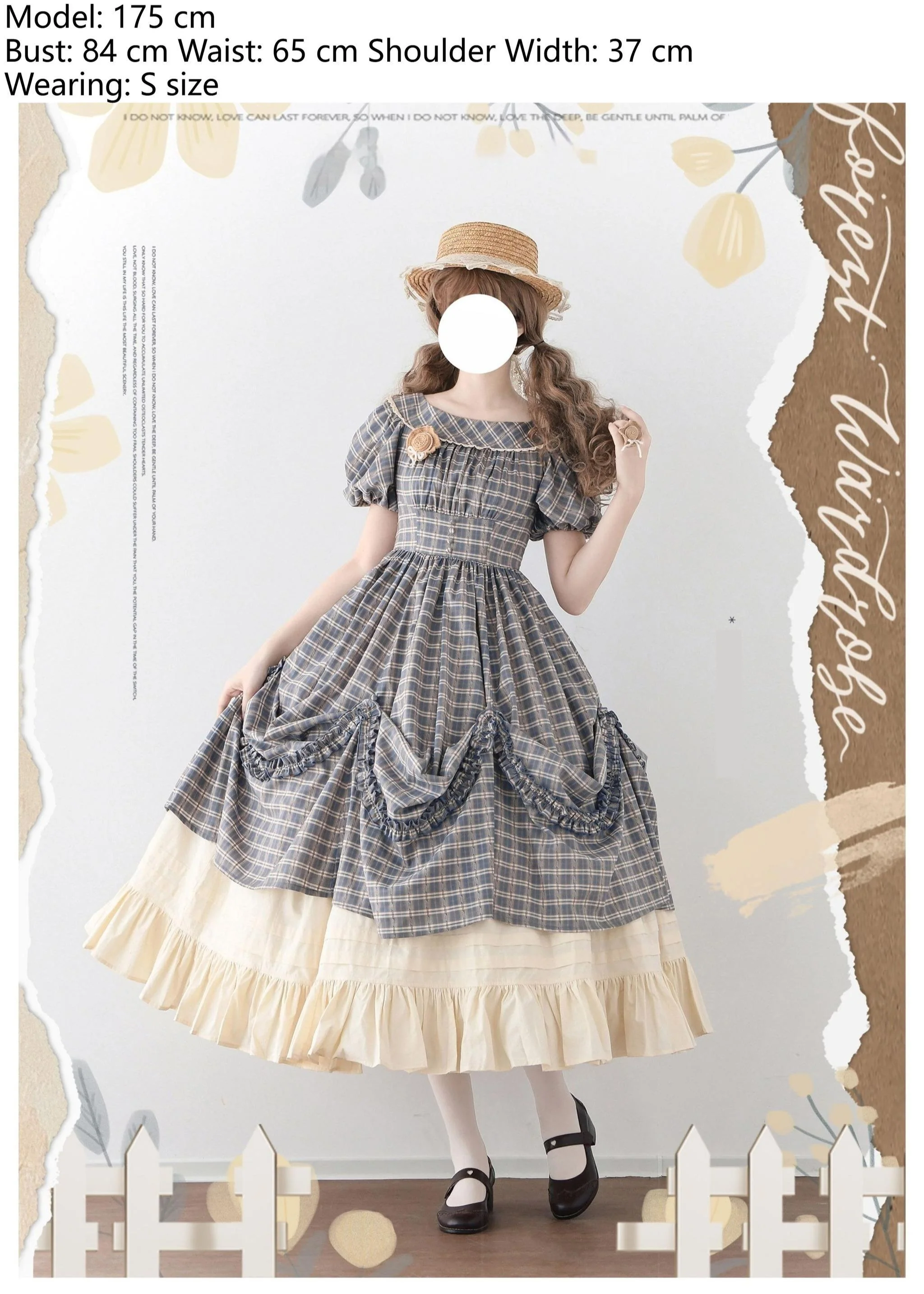 Forest Picnic - Classic Lolita OP Dress with Off-Shoulder and Lifting Hem - Image 7