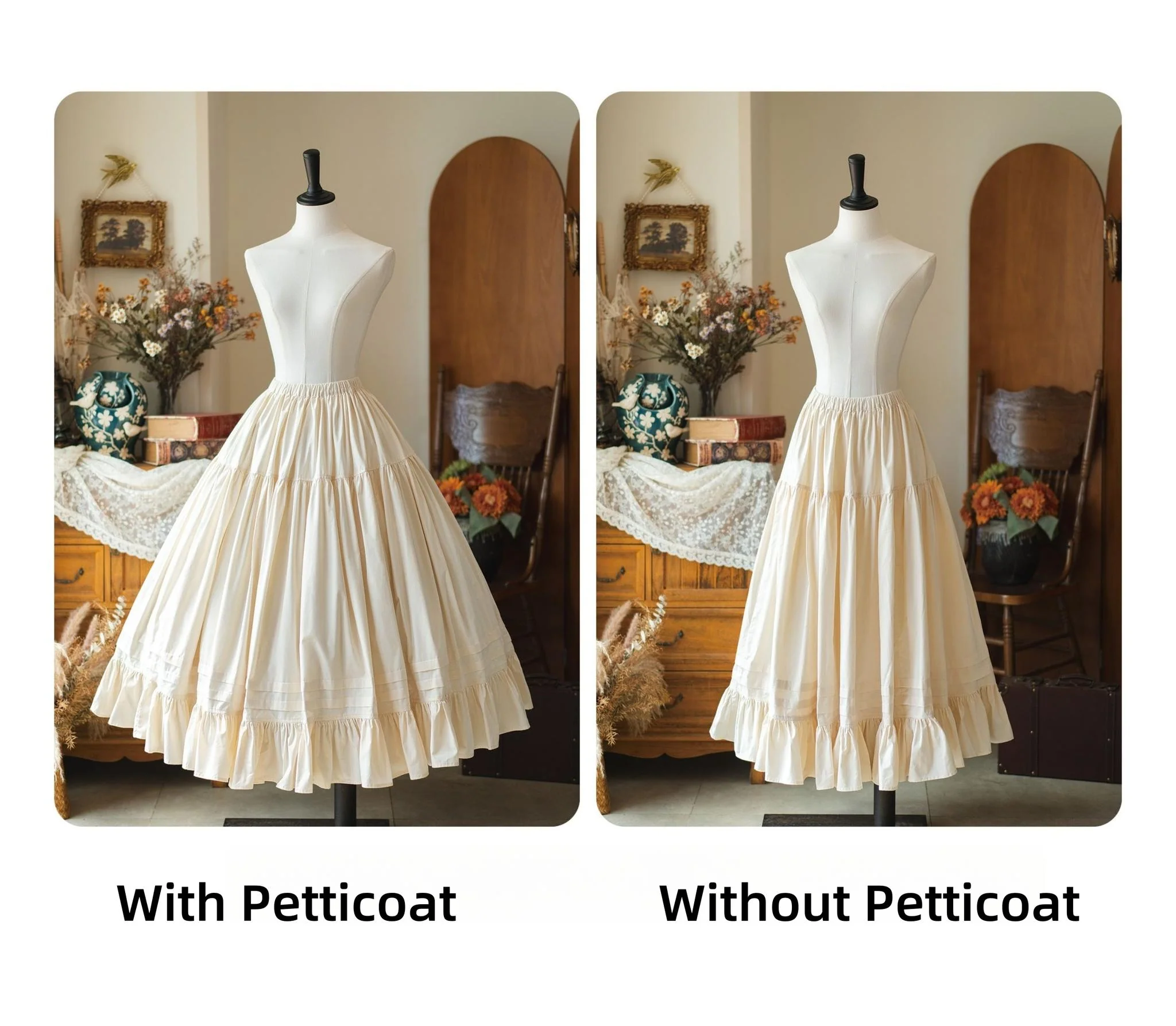 Chantilly Forest - Classic Lolita OP Dress With Square Neck & Underskirt - Image 28
