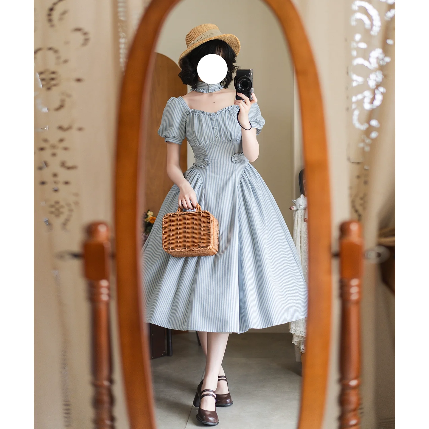 Chantilly Forest - Classic Lolita OP Dress With Square Neck & Underskirt - Image 50