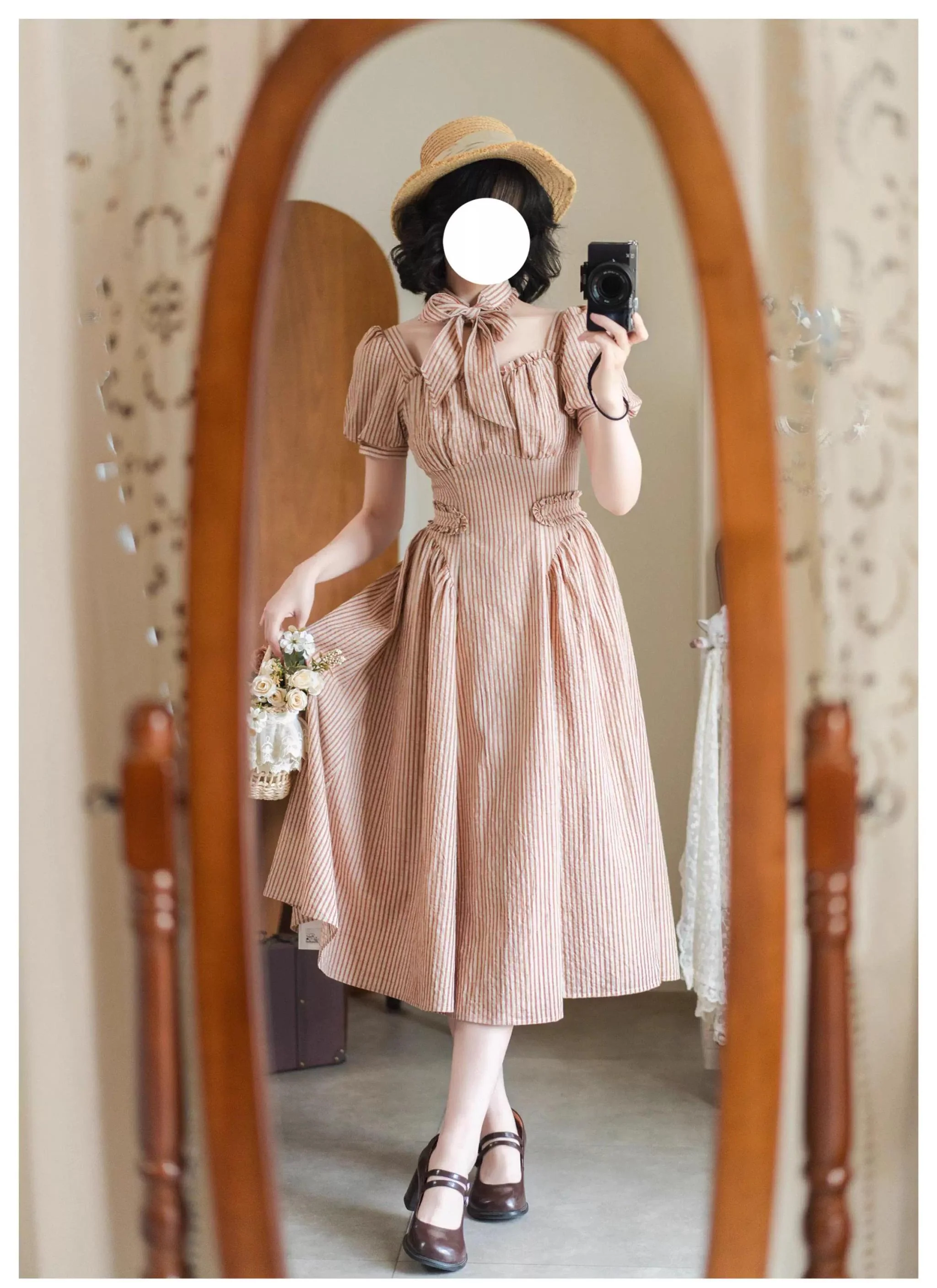 Chantilly Forest - Classic Lolita OP Dress With Square Neck & Underskirt - Image 53