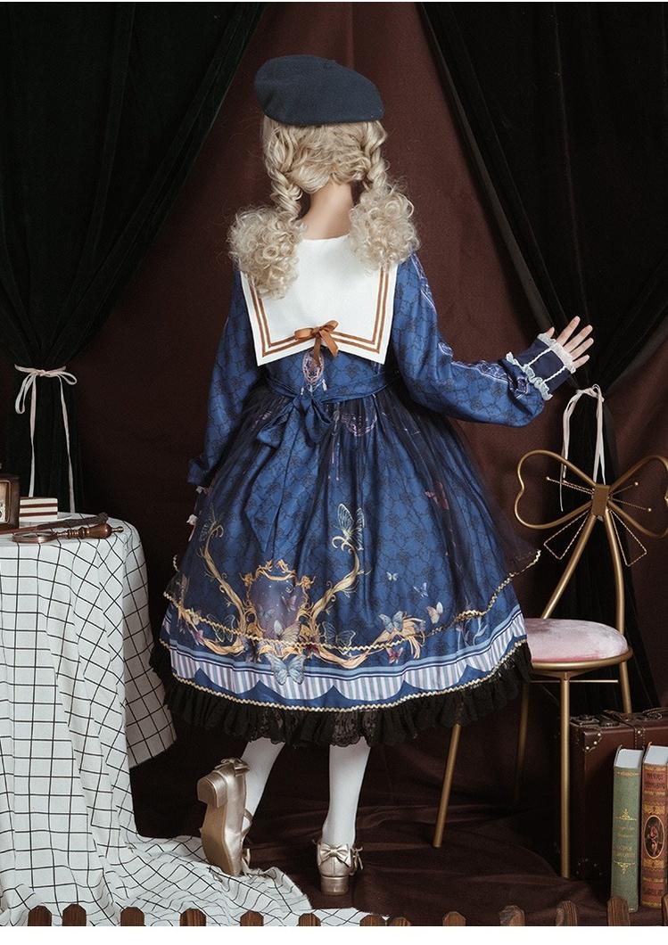 Classic Lolita OP Sailor Collar Elegant Lolita Dress - Image 2