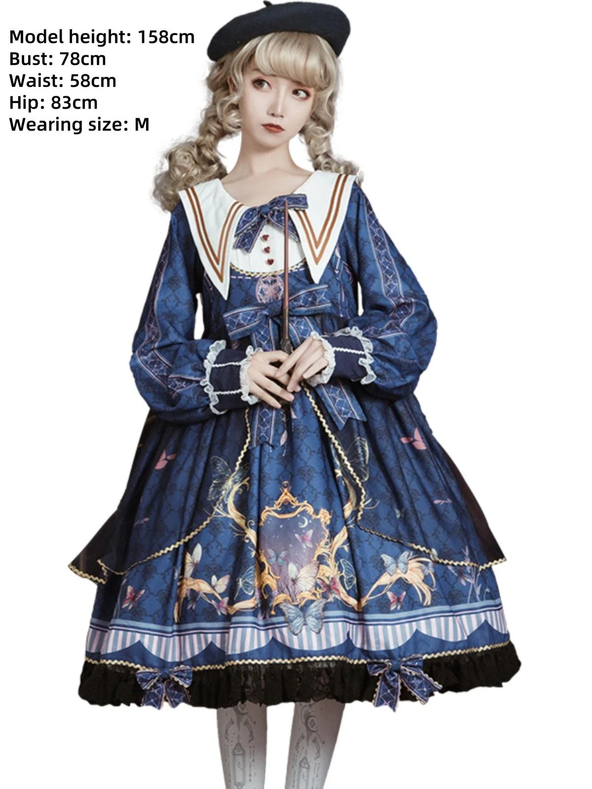Classic Lolita OP Sailor Collar Elegant Lolita Dress - Image 3
