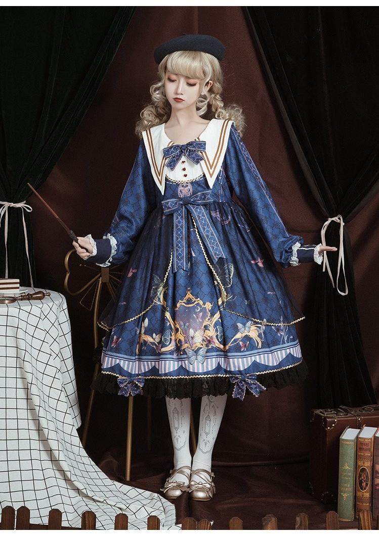 Classic Lolita OP Sailor Collar Elegant Lolita Dress - Image 4