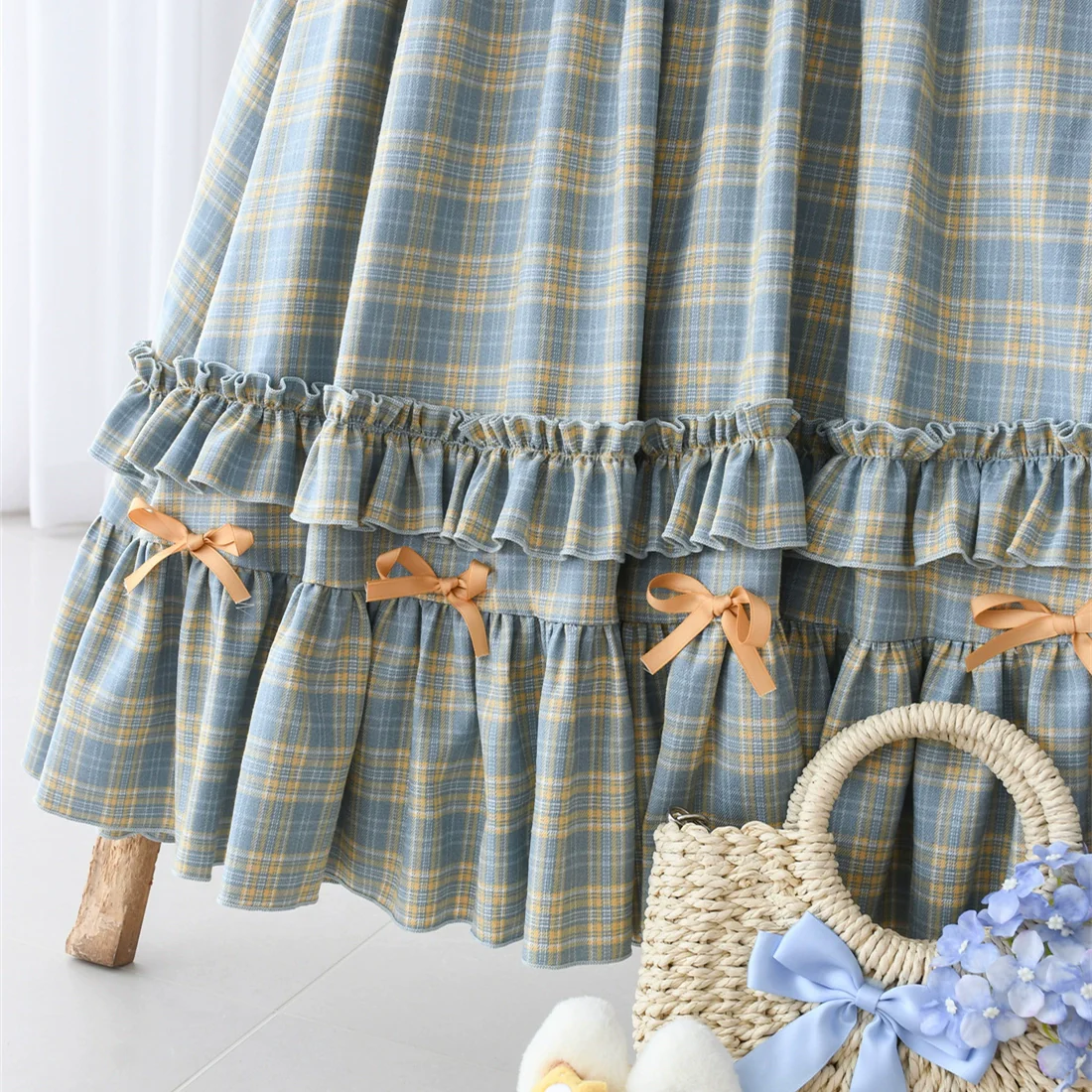 Green Fairy Tales - Classic Lolita Plaid JSK Plus Size Lolita Dress - Image 21
