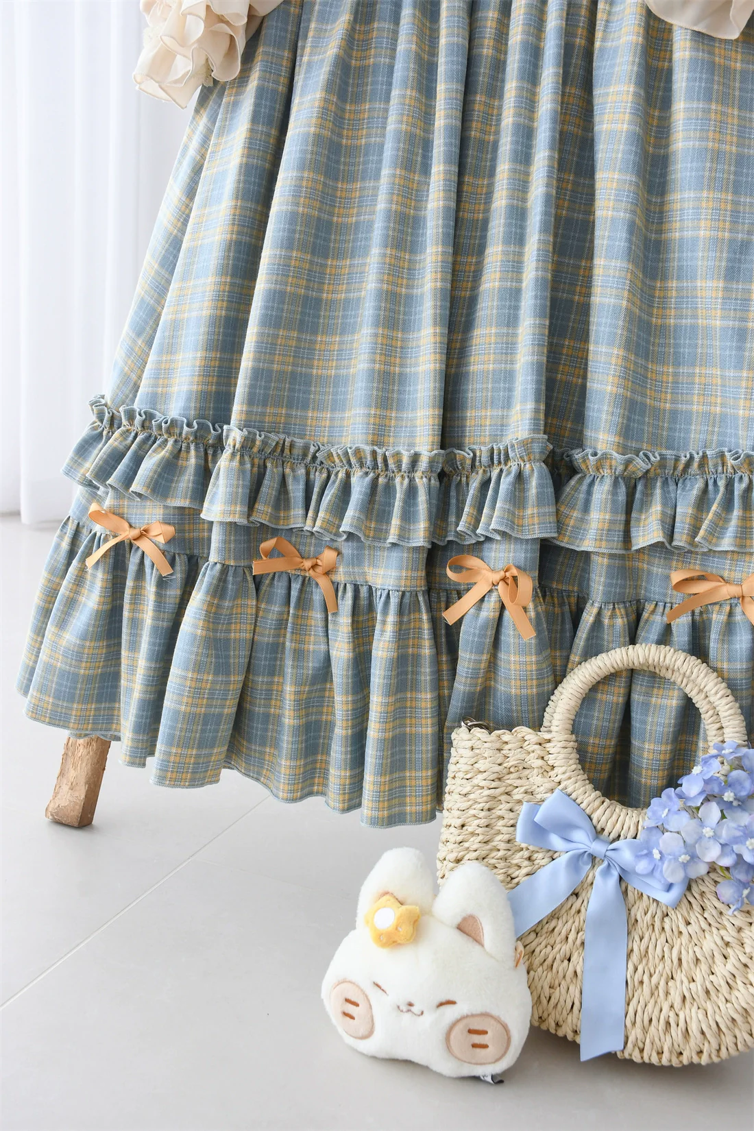 Green Fairy Tales - Classic Lolita Plaid JSK Plus Size Lolita Dress - Image 22