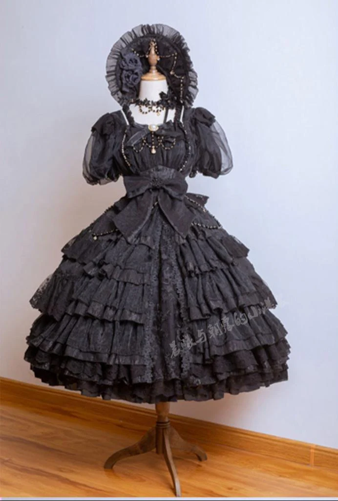 Waltz - Classic Lolita Plus-size OP Dress, Front Opening - Image 22