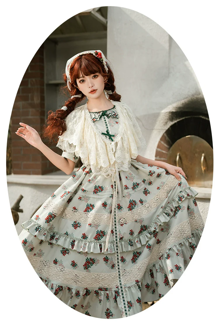 With PUJI - Love Poem - Classic Lolita Shawl 3-Color Versatile Spring Innerwear - Image 13