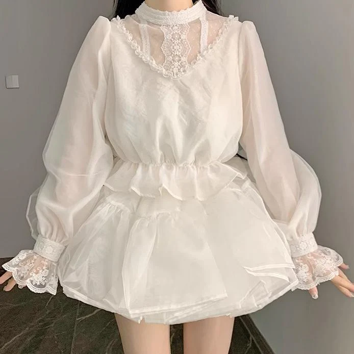 With PUJI - Love Poem - Classic Lolita Shawl 3-Color Versatile Spring Innerwear - Image 9