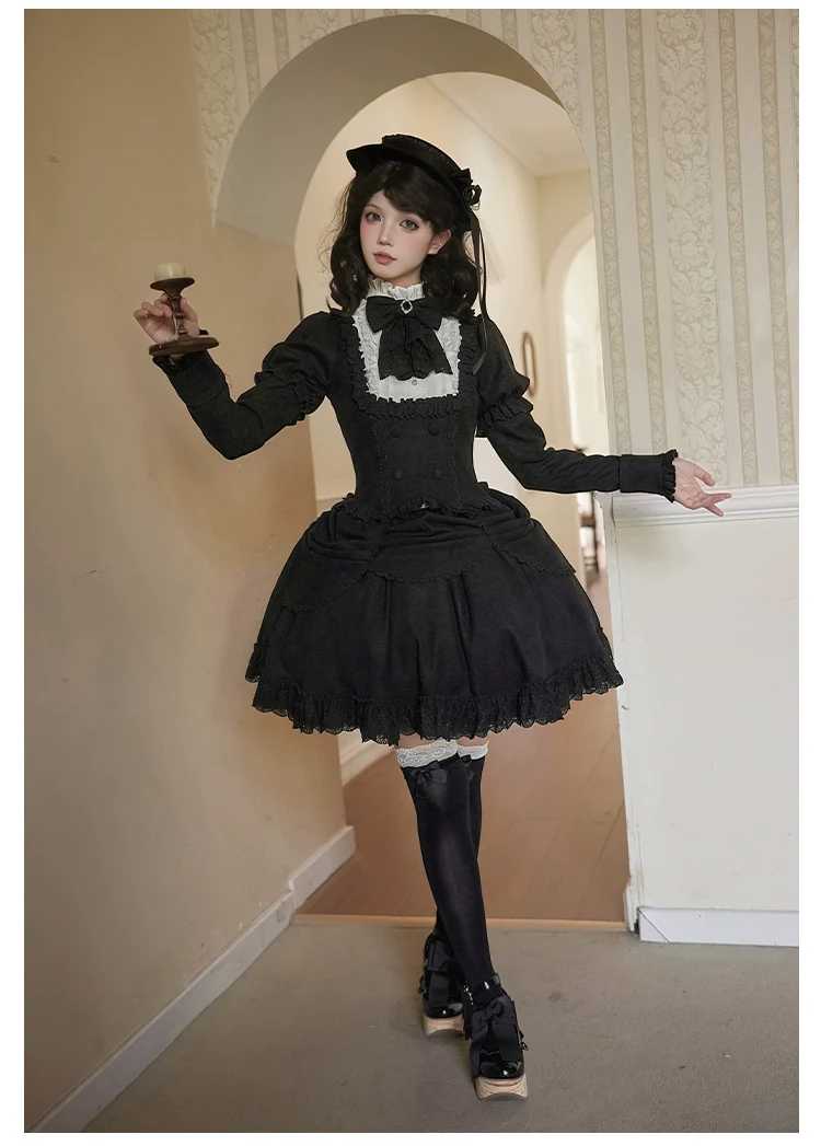 With PUJI - Fog City Time Difference - Classic Lolita SK & Blouse Suit - Image 21