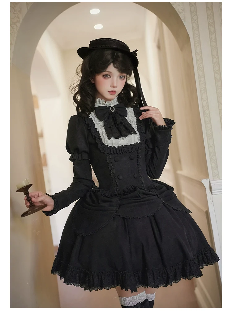 With PUJI - Fog City Time Difference - Classic Lolita SK & Blouse Suit - Image 22