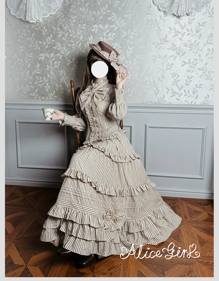 Alice Girl - Duke of Victoria - Classic Lolita SK & Overskirt Set - Image 19