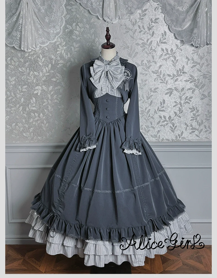 Alice Girl - Duke of Victoria - Classic Lolita Striped Blouse - Image 19