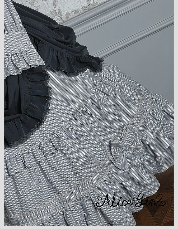 Alice Girl - Duke of Victoria - Classic Lolita Striped Blouse - Image 27
